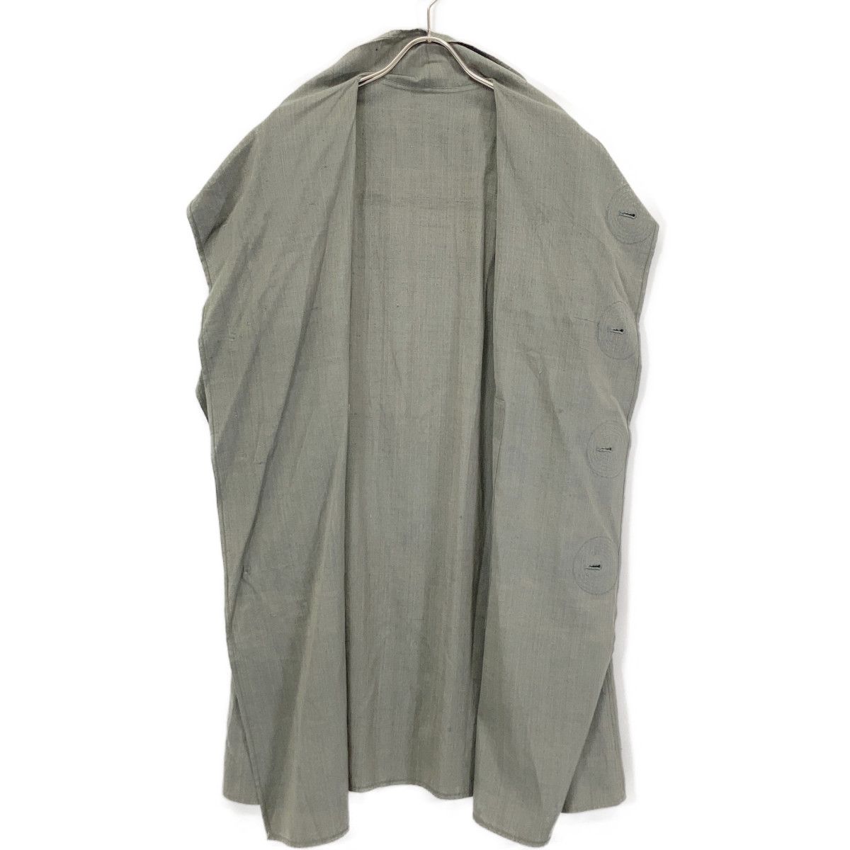 ヨーガンレール★シルク混ウールデザインコートカーキ系ベージュ系Ⅿ参11万円★美品 ヨーガンレール☆シルク混ウールデザインコートカーキ系ベージュ系Ⅿ参11万