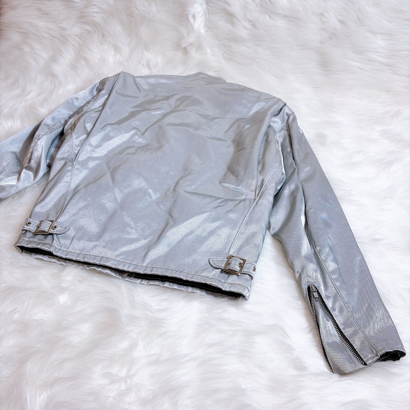 Schott シングルライダースジャケット USA シルバー 36 - メルカリ