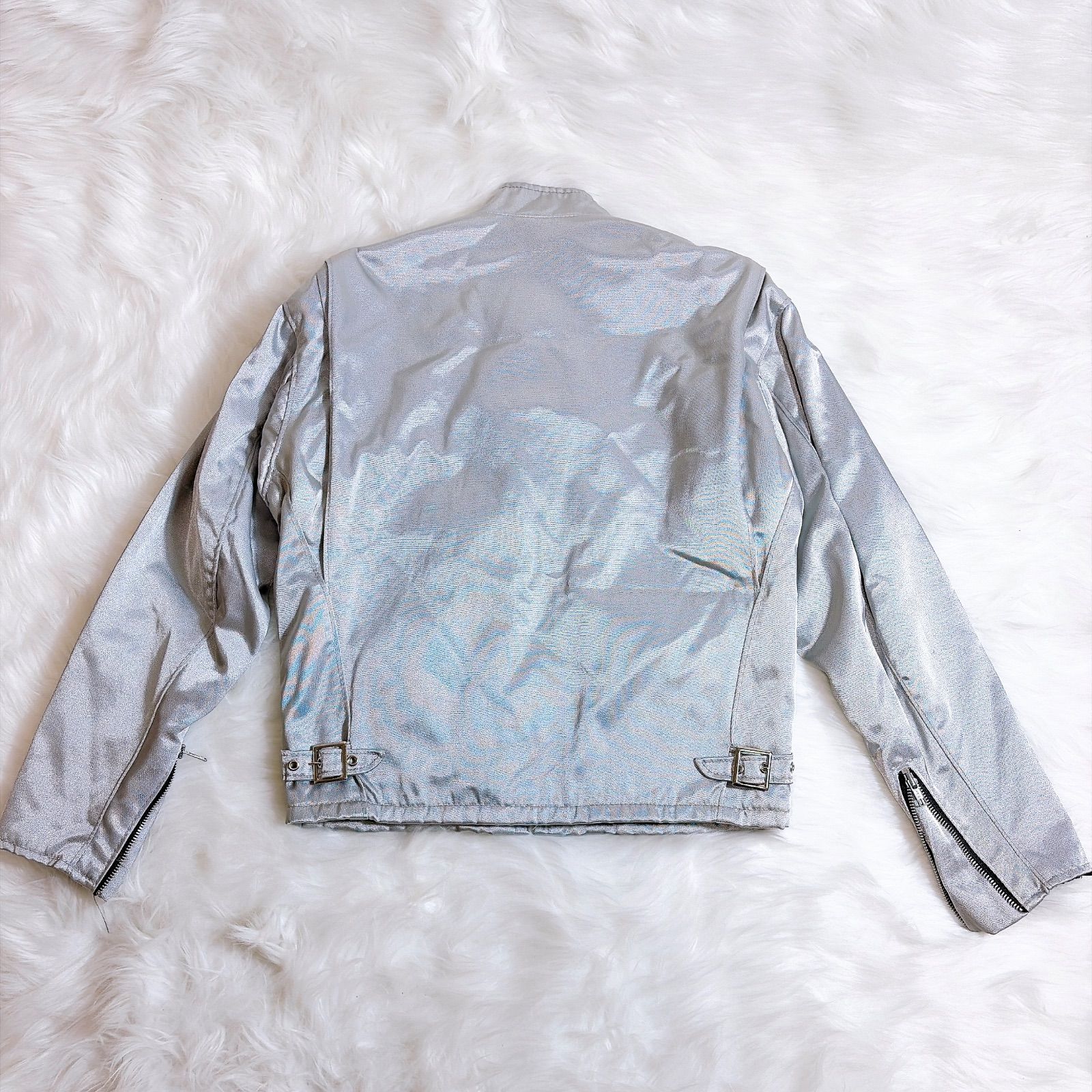 Schott シングルライダースジャケット USA シルバー 36 - メルカリ