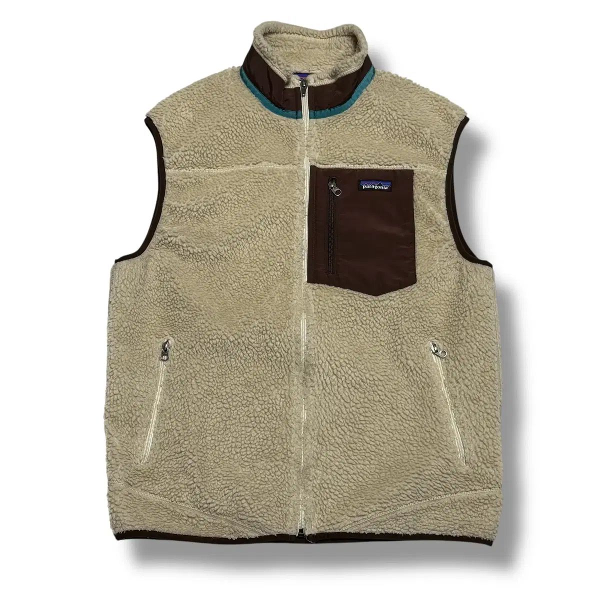 patagonia Classic レトロ-X ベージュ ブラウン フリース ベスト
