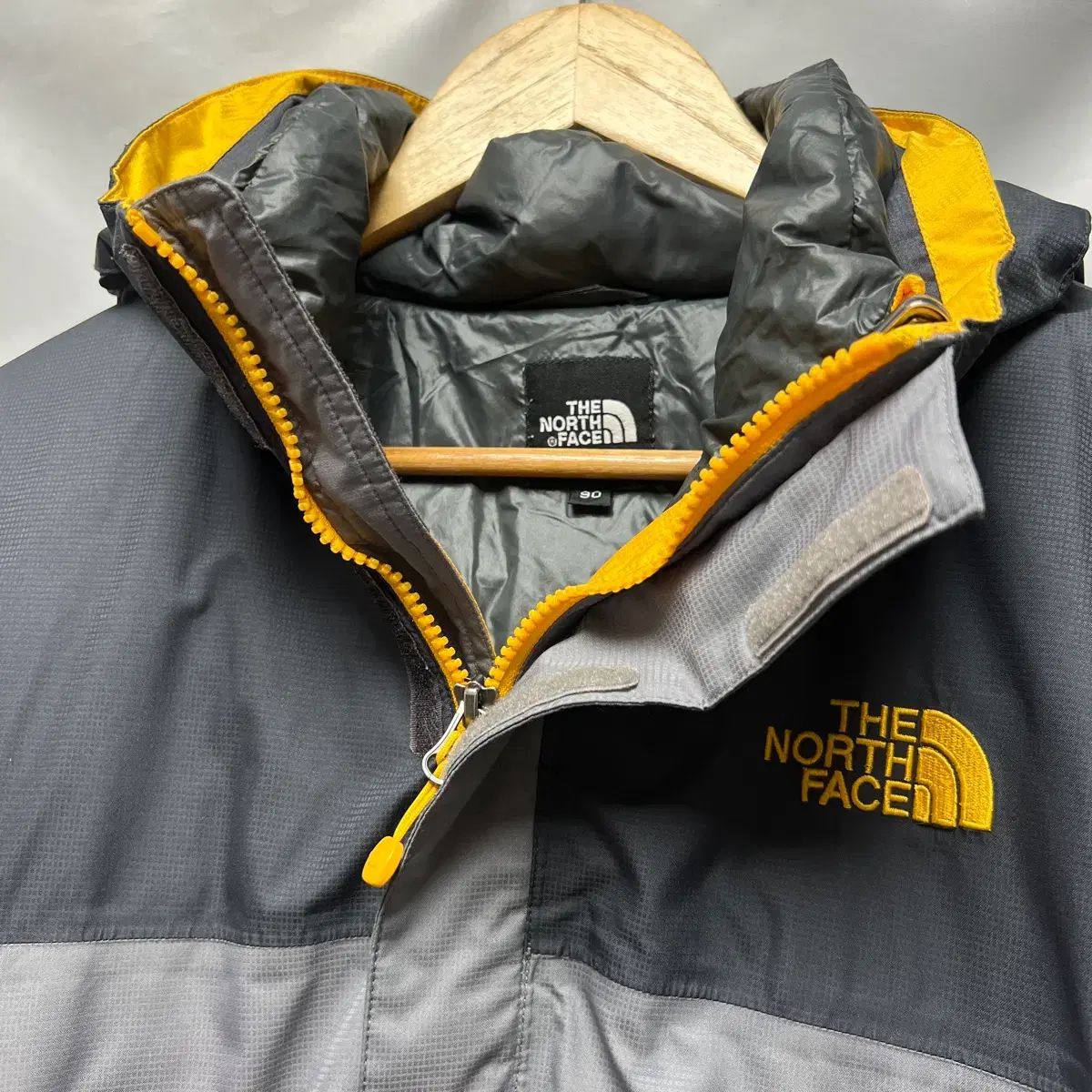 正規品/S THE NORTH FACE ハイベント グースダウン グレー ダウン