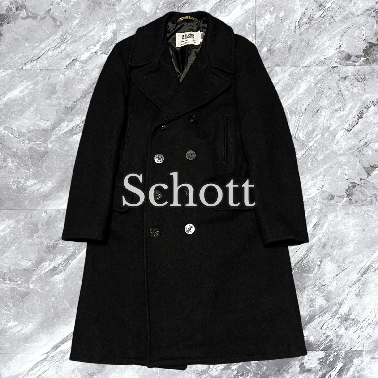 Schott ウールコート サイズ38 黒 楽天市場】【最短即日発送】ポイント10倍！Schott ショット USA LINE