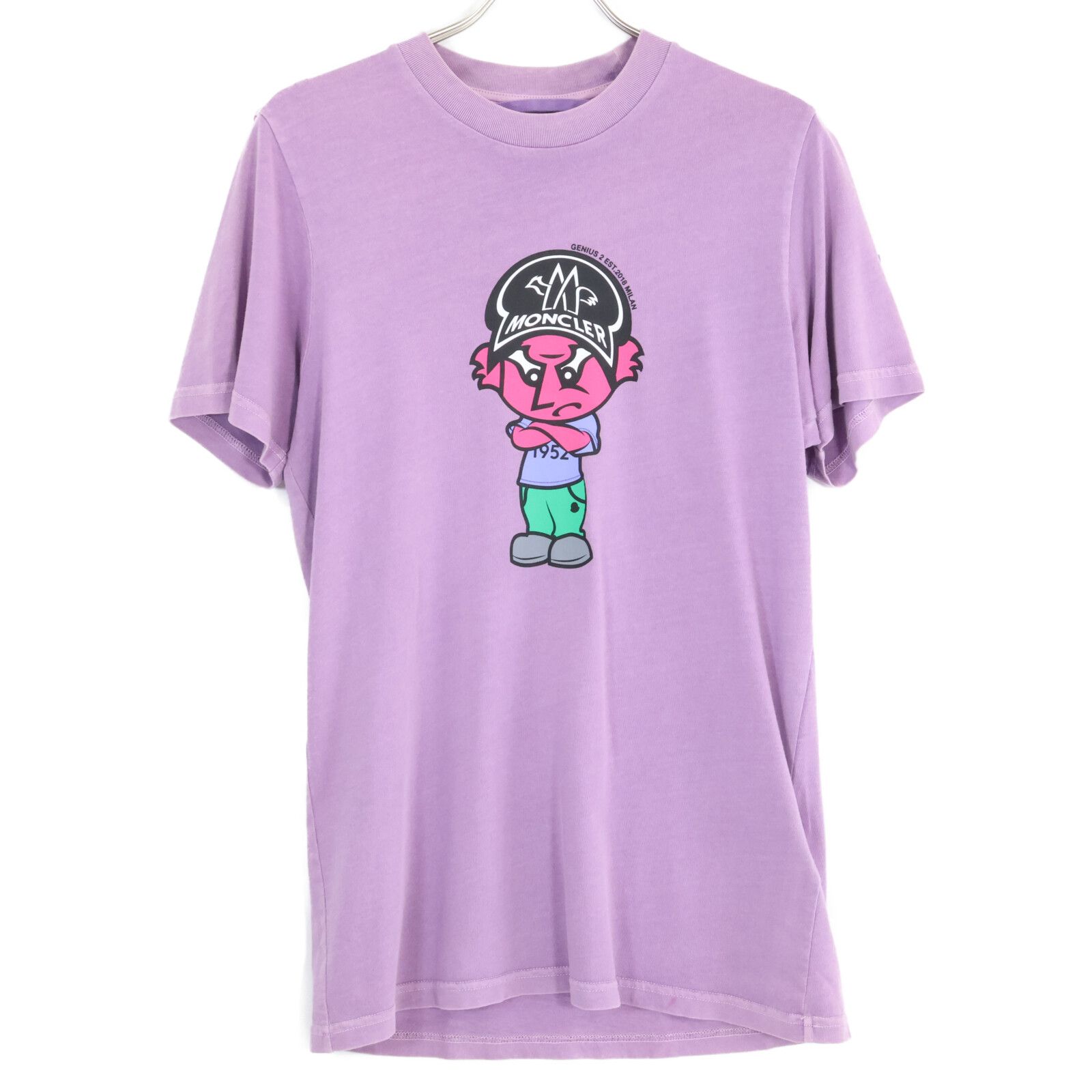 MONCLER モンクレール ｼﾞｰﾆｱｽ 21年 ﾊﾟｰﾌﾟﾙ Tｼｬﾂ XS - メルカリ