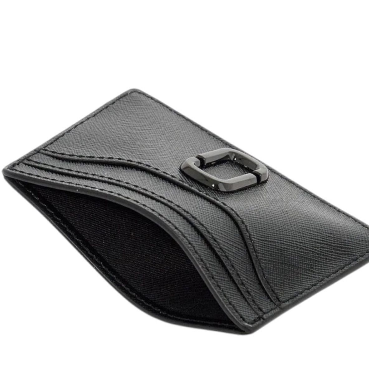 新品】MARC JACOBS マークジェイコブス レザー カードケース ブラック