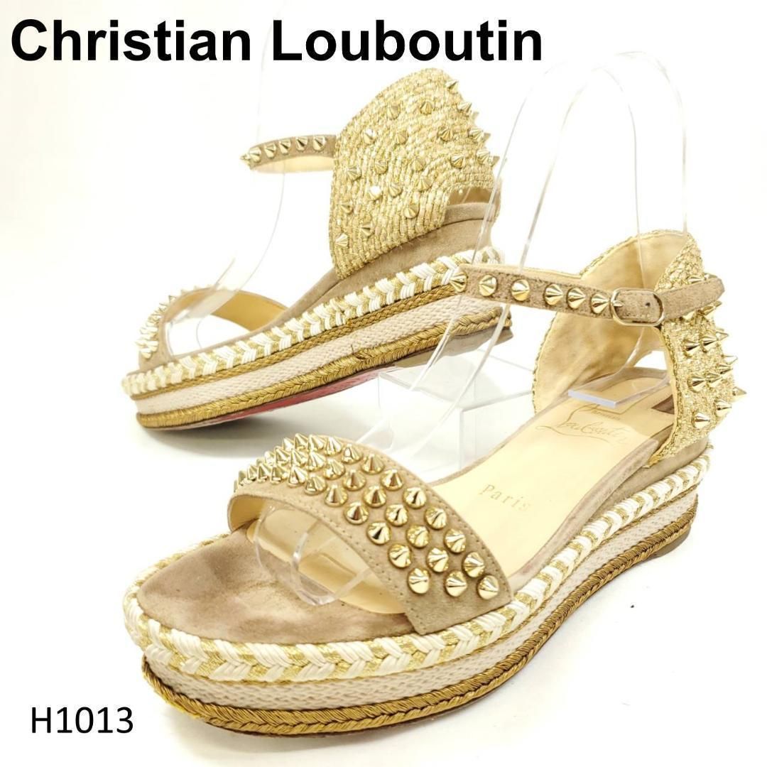 ルブタン カタクロウ クリスチャンルブタン カタクロウ ストラップサンダル 22.5cm 35 厚底