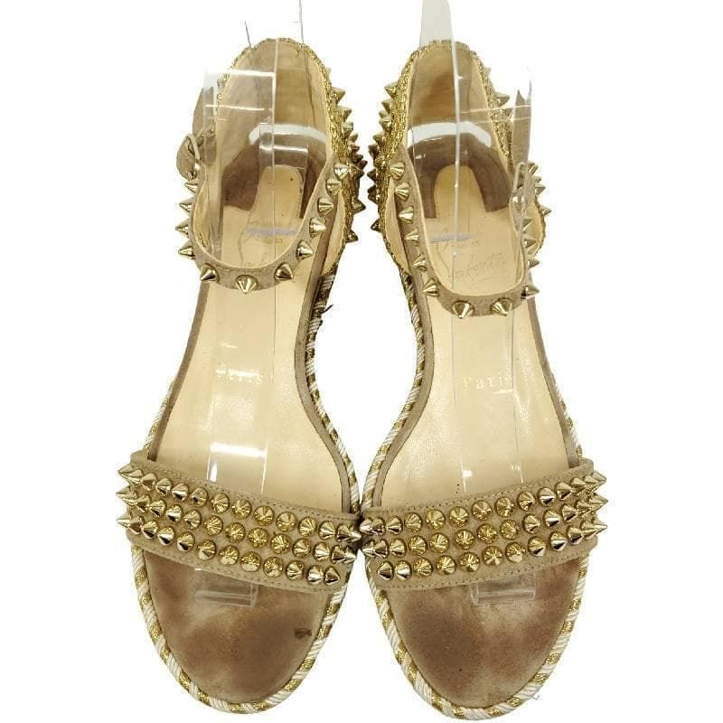 クリスチャンルブタン カタクロウ ストラップサンダル 22.5cm 35 厚底