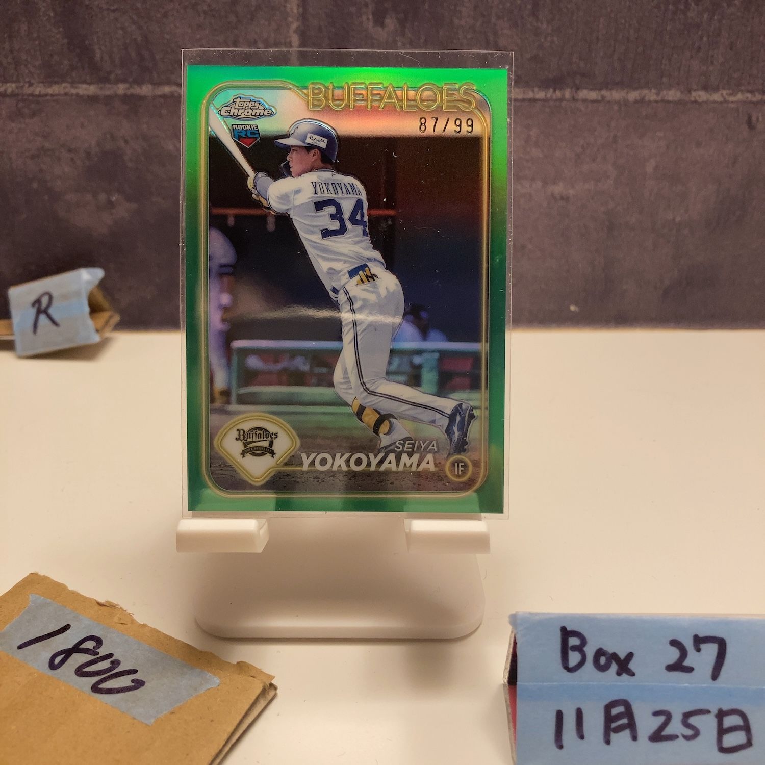 2024 Topps Chrome NPB 横山聖哉 Seiya Yokoyama 87/99 オリックス