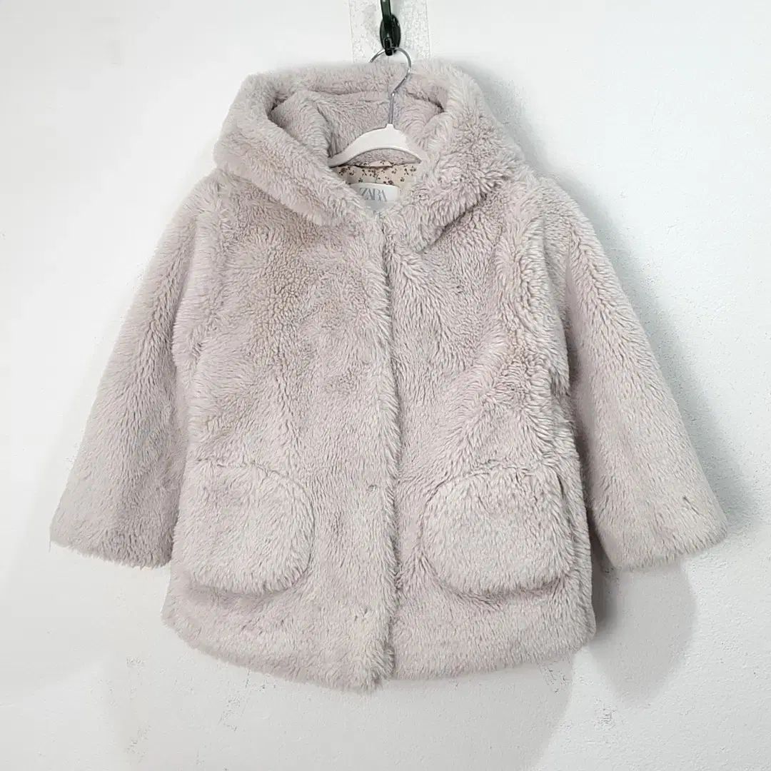 110) ZARA ファージャケット コート キッズ - メルカリ