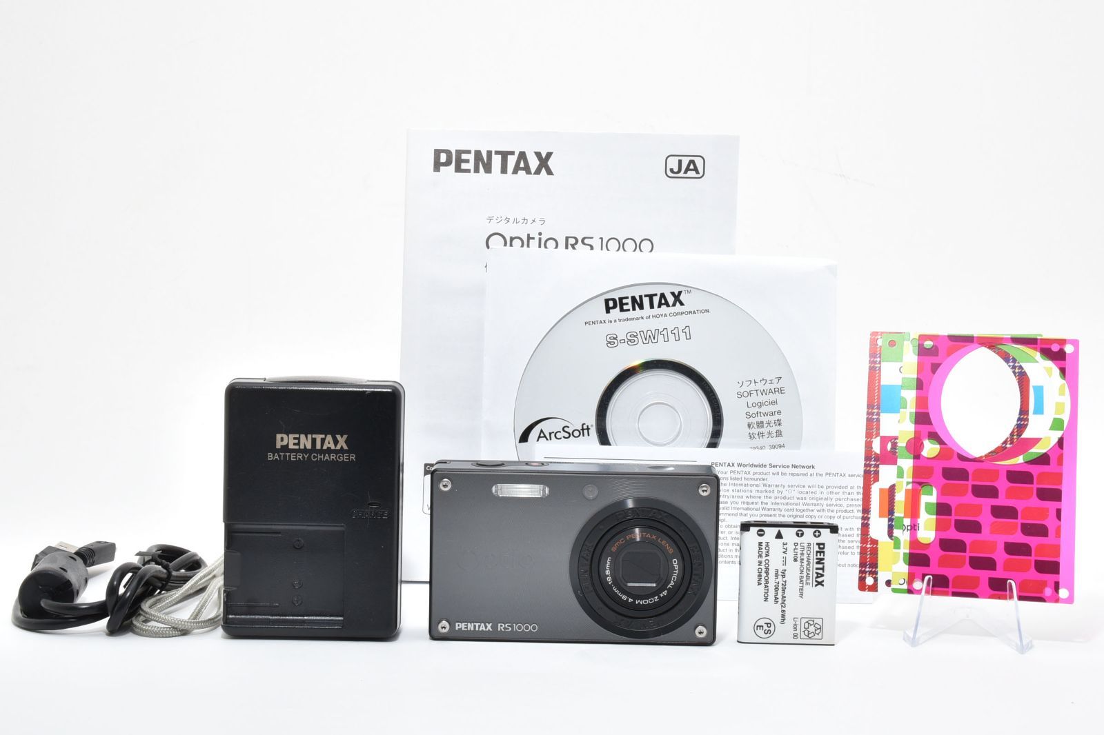 希少】PENTAX Optio RS1000 ブラック 動作確認済 エモい写り 1400万