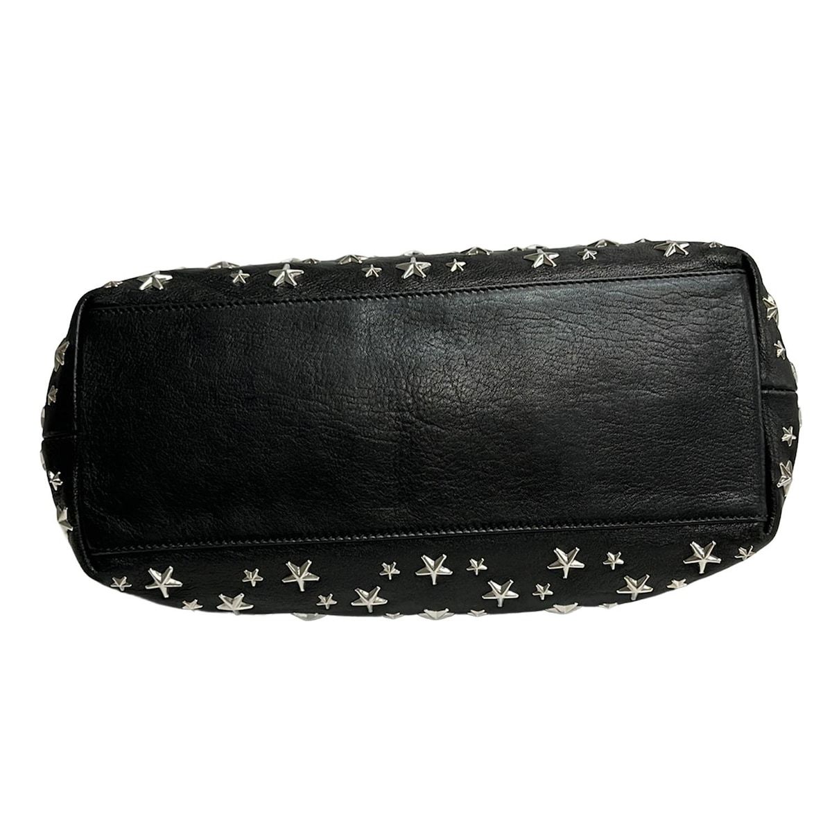 ジミーチュウ　ソフィアM スタッズ　スター　黒革製 JIMMY CHOO(ジミーチュウ) トートバッグ ソフィアM 黒 スタッズ/スター