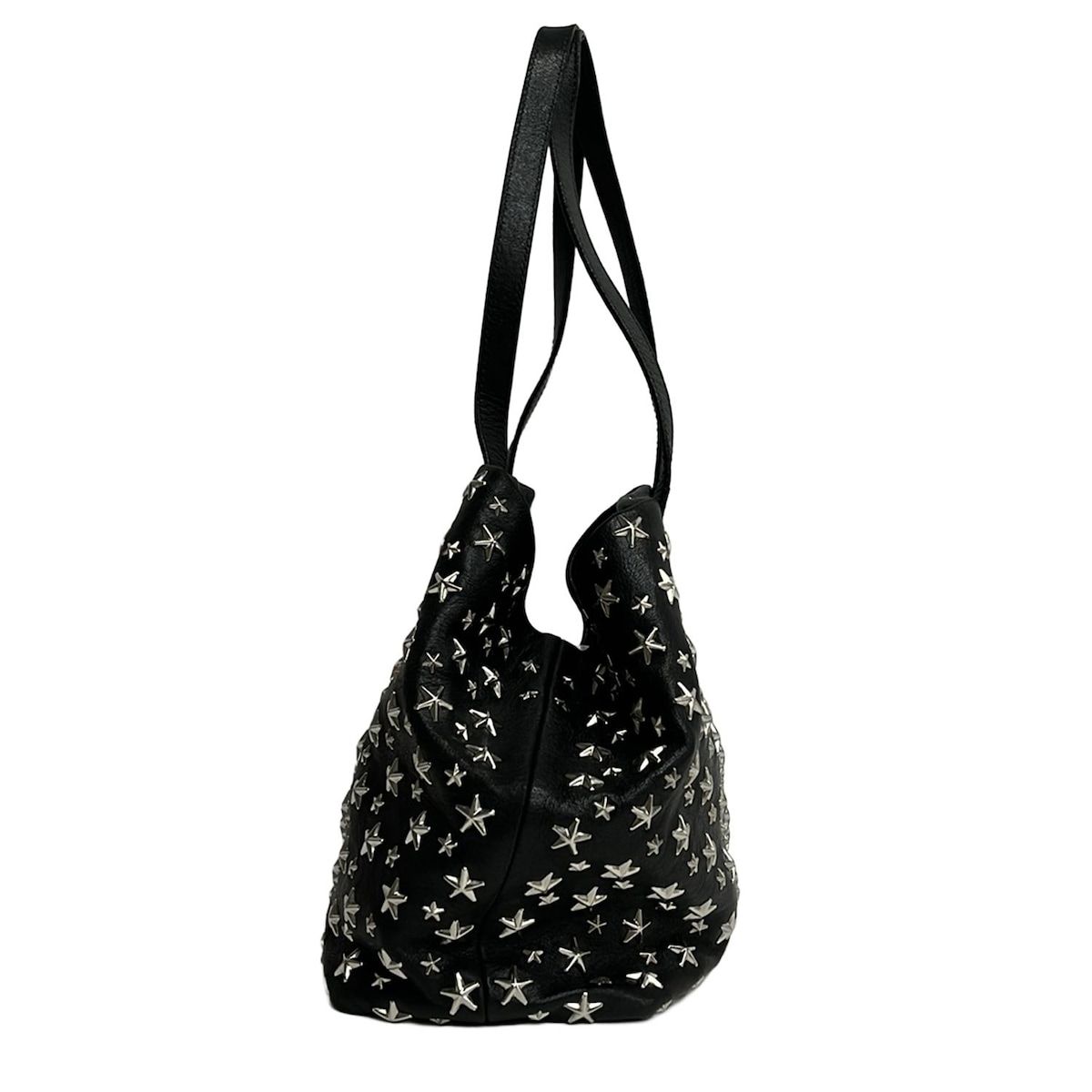 JIMMY CHOO(ジミーチュウ) トートバッグ ソフィアM 黒 スタッズ/スター