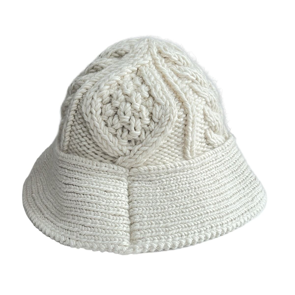 美品 CELINE セリーヌ トリオンフ アルパカウール クロシェハット 完売