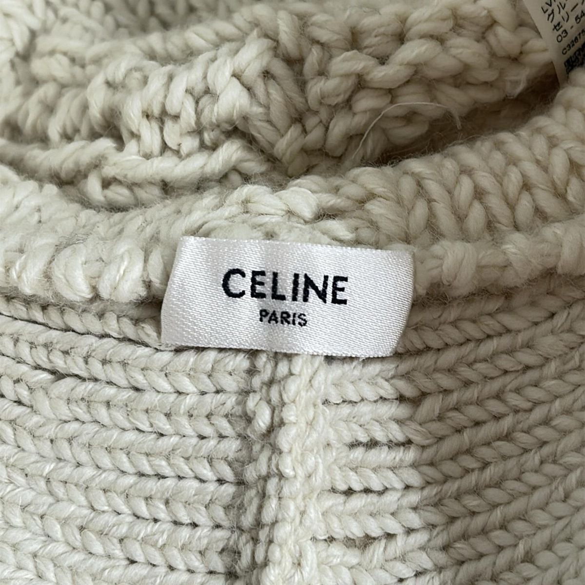 CELINE(セリーヌ) ハット美品 トリオンフ クロシェ ニット帽 2AE7I286X