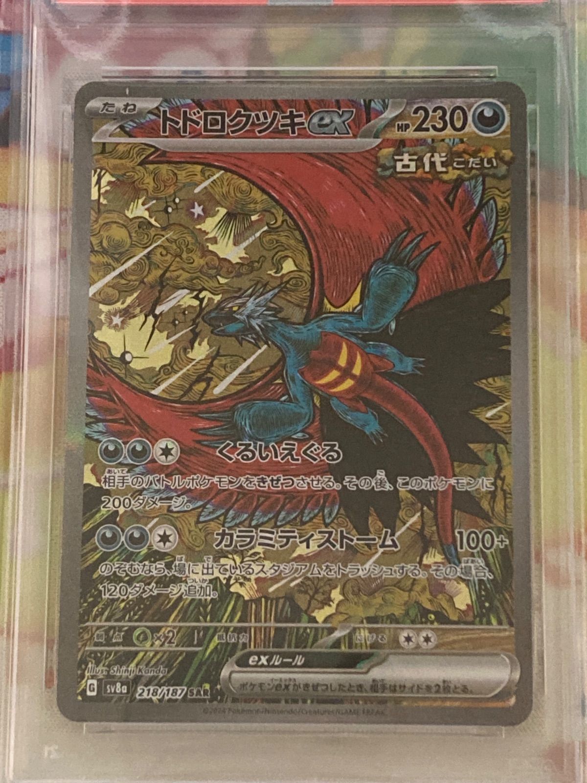  PSA 10 連番 トドロクツキex SAR 218 187 タケルライコex 222 ポケモンカードゲーム トレーディングカード