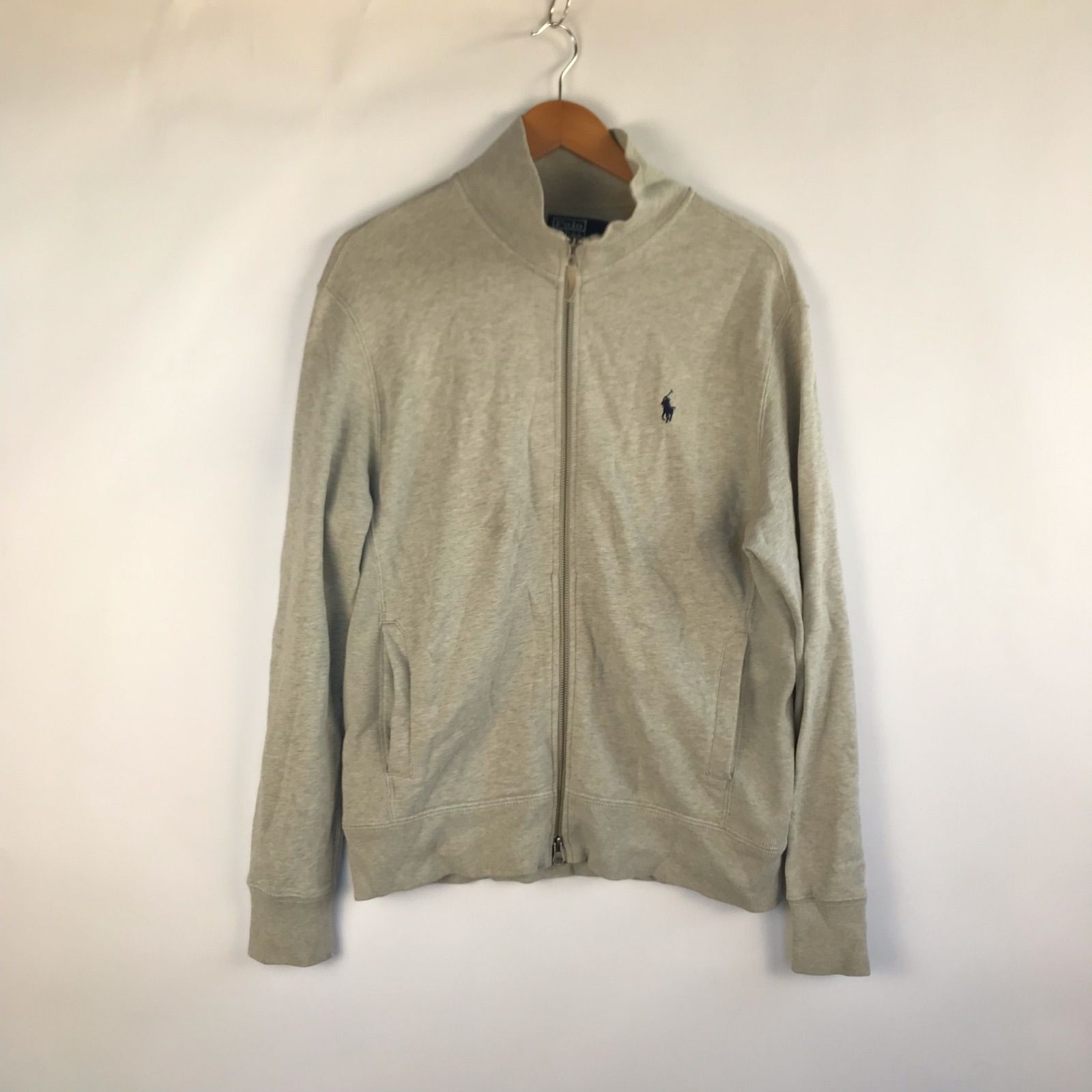 POLO RALPH LAUREN フルジップスウェットシャツ グレー L 