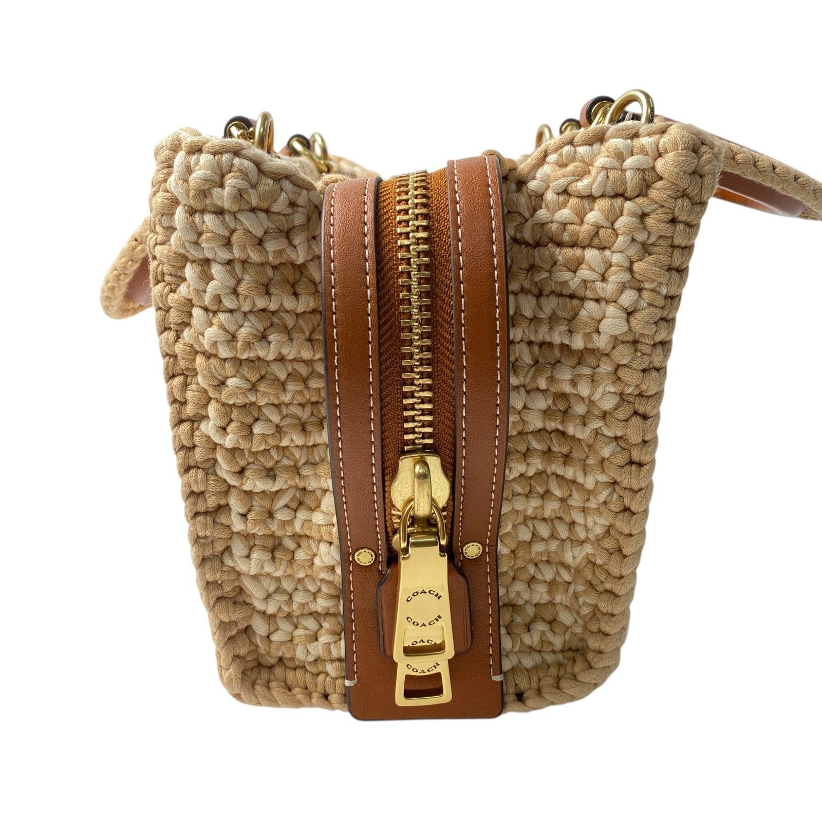 美品 コーチ coach レディース ローグ20 クロシェ 3way ショルダー 