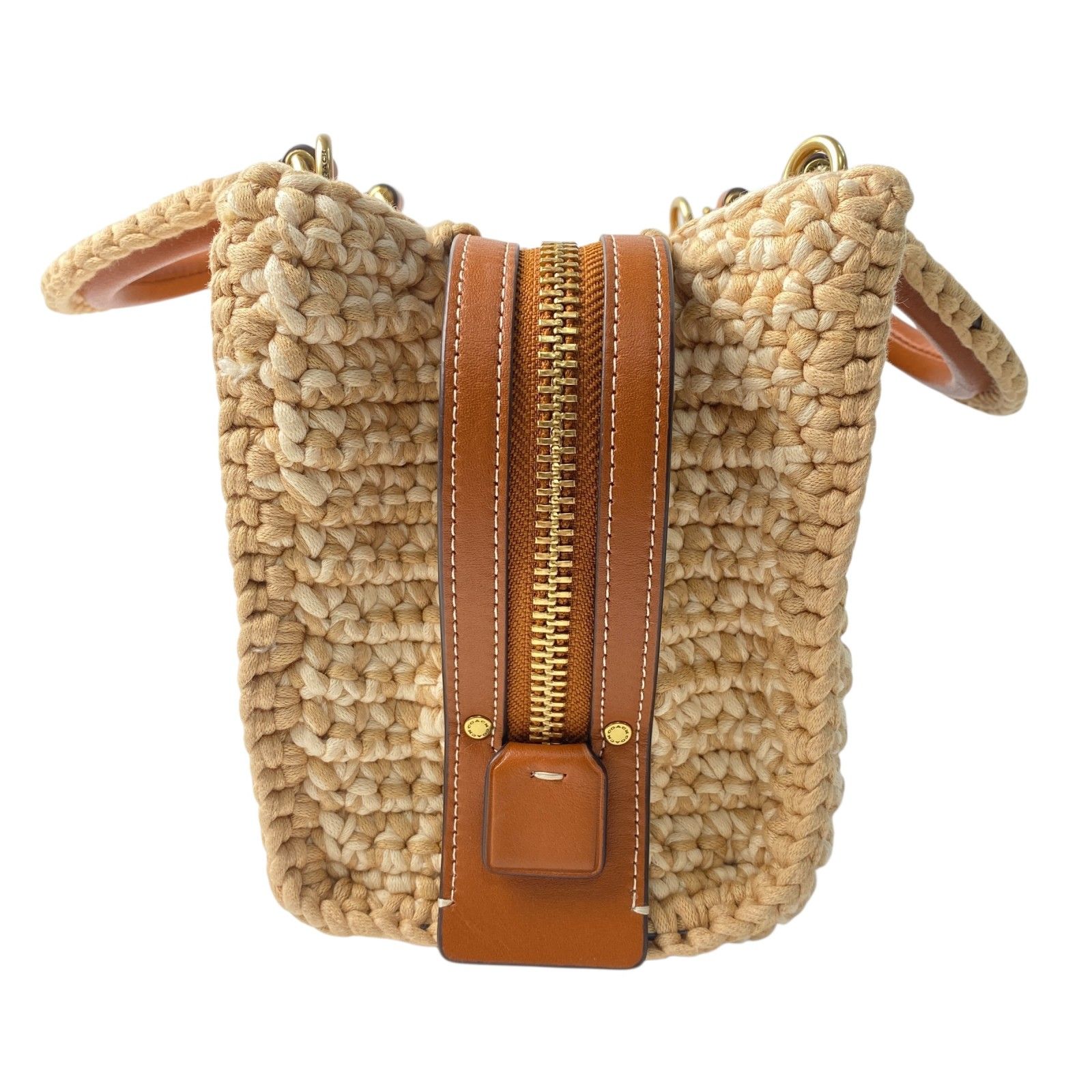 美品 コーチ coach レディース ローグ20 クロシェ 3way ショルダー 