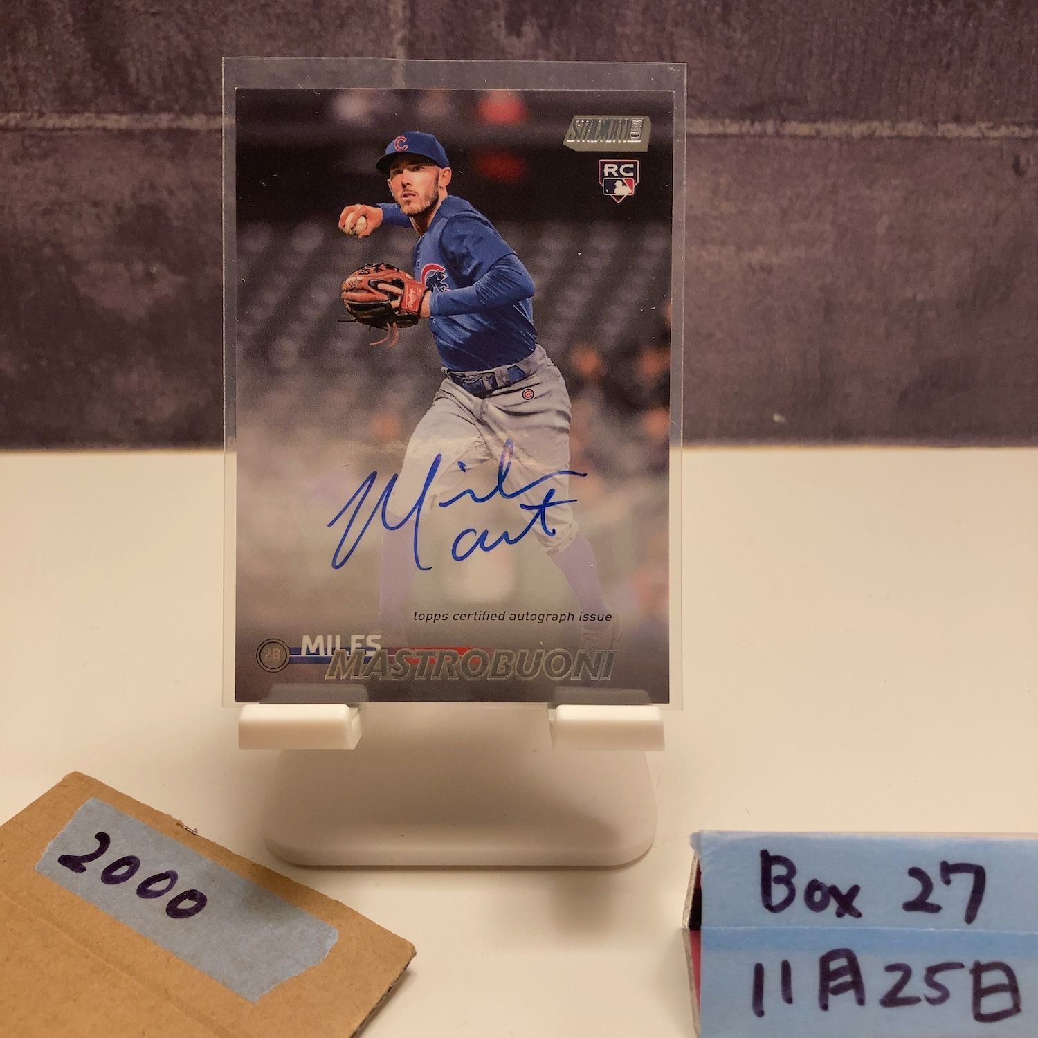2023 Topps Stadium Club Miles Mastrobuoni 直筆サインカード Chicago