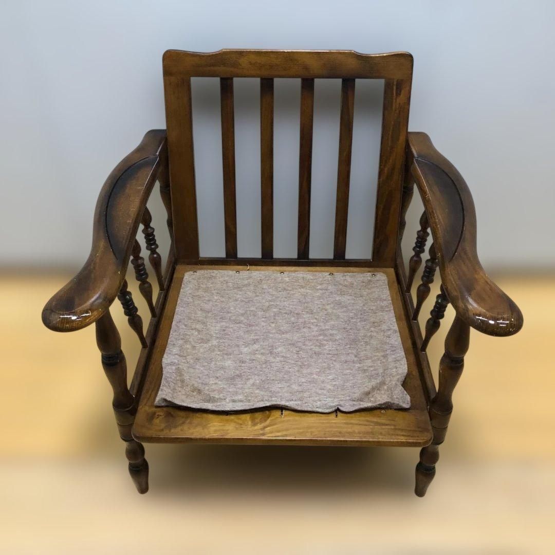 カリモク アームチェア 肘付き ダイニングチェア ヴィンテージ 112931-1 カリモク アームチェア 木製 肘付き ダイニングチェア レトロ