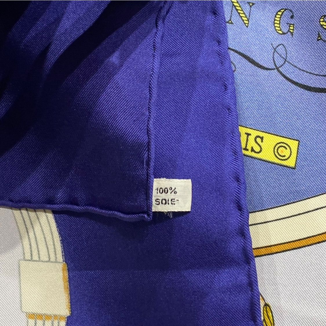 エルメス カレ90 SPRINGS シルクスカーフ スプリング ネイビー HERMES