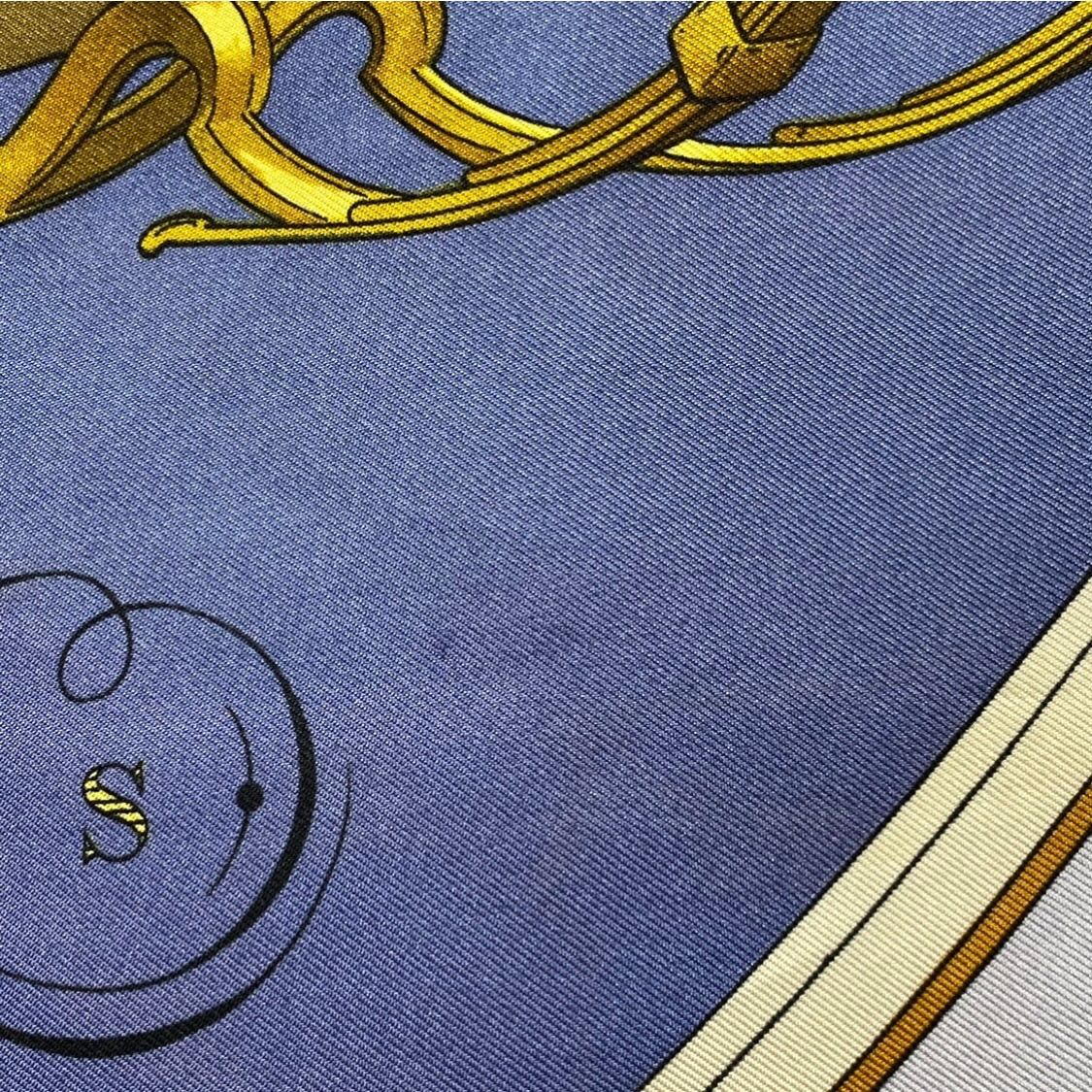エルメス カレ90 SPRINGS シルクスカーフ スプリング ネイビー HERMES