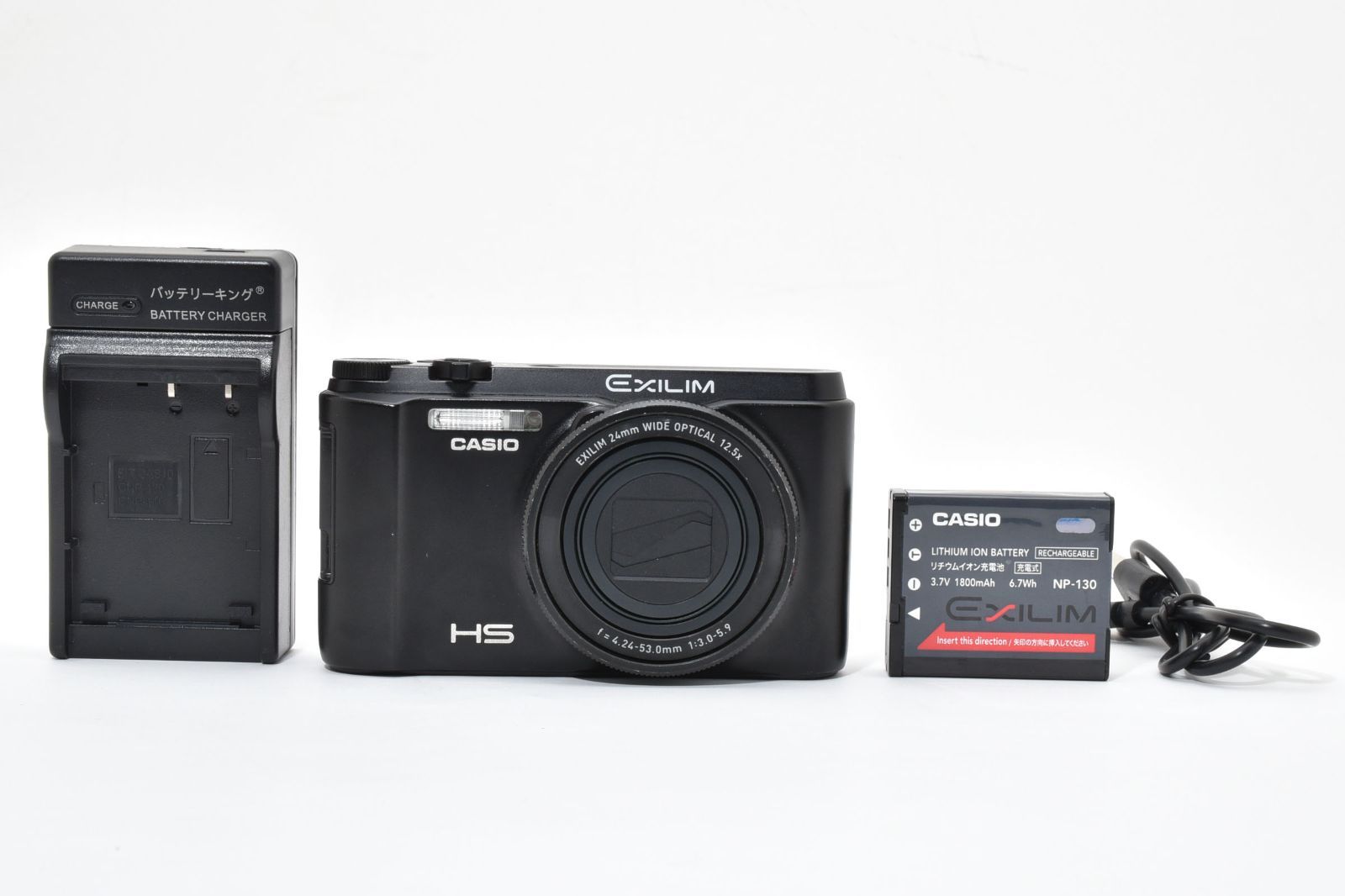 完動品・外観美品】 CASIO EXILIM EX-ZR1000 ブラック 動作確認済 12.5