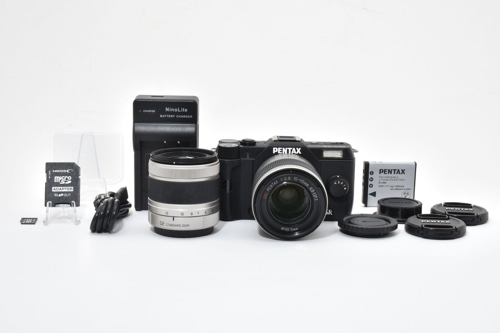 美品・完動品】PENTAX Q10 ダブルズームキット ブラック 02 06 レンズ2