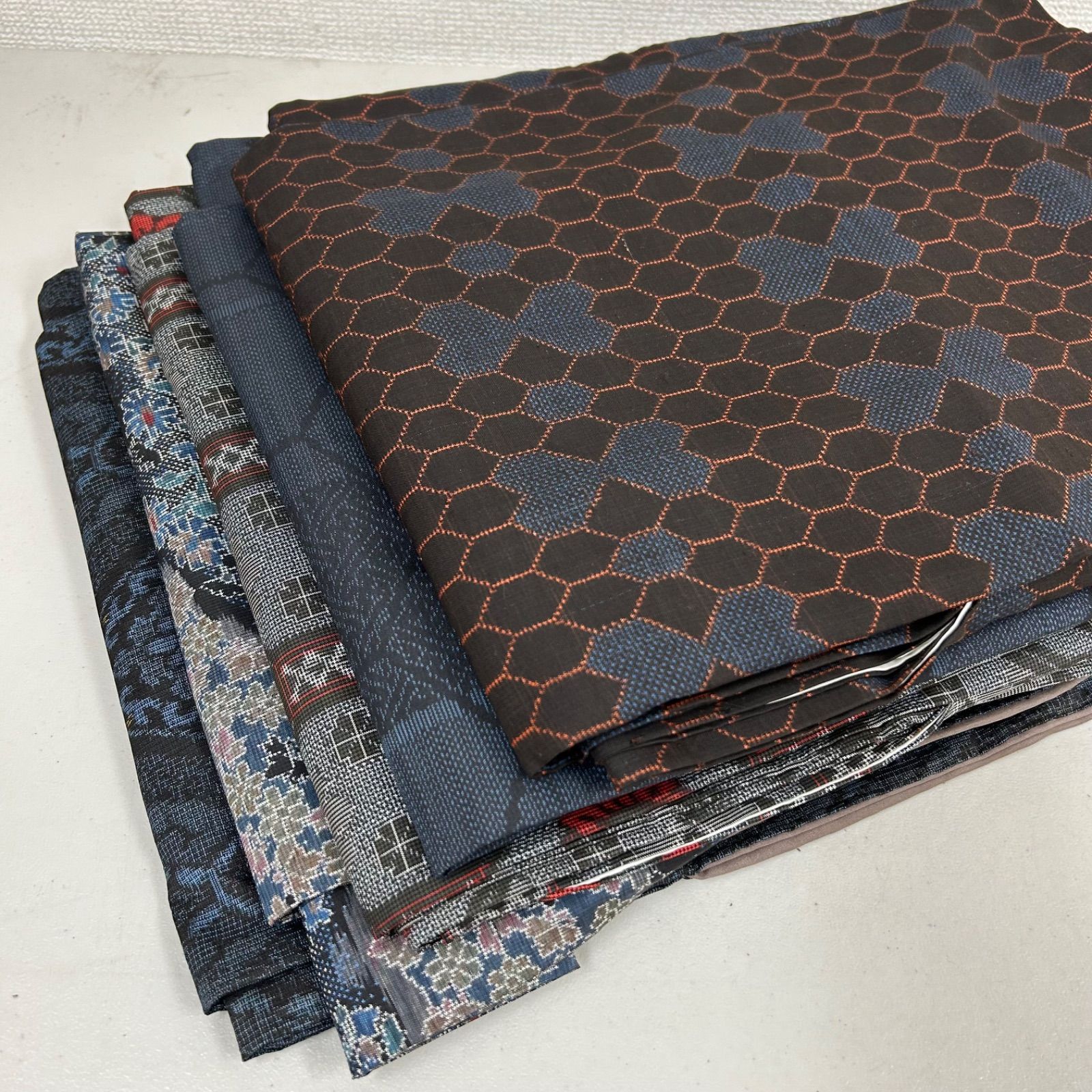 大島紬 着物 正絹 5着 着物まとめ売り リメイク材料 m-822 - メルカリ