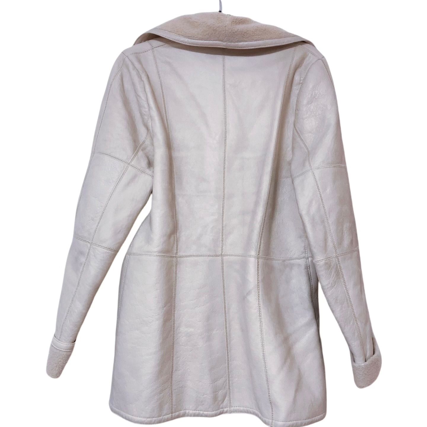 RE332 BONZ ボンズ レザー ムートンコート ジャケット ベージュ