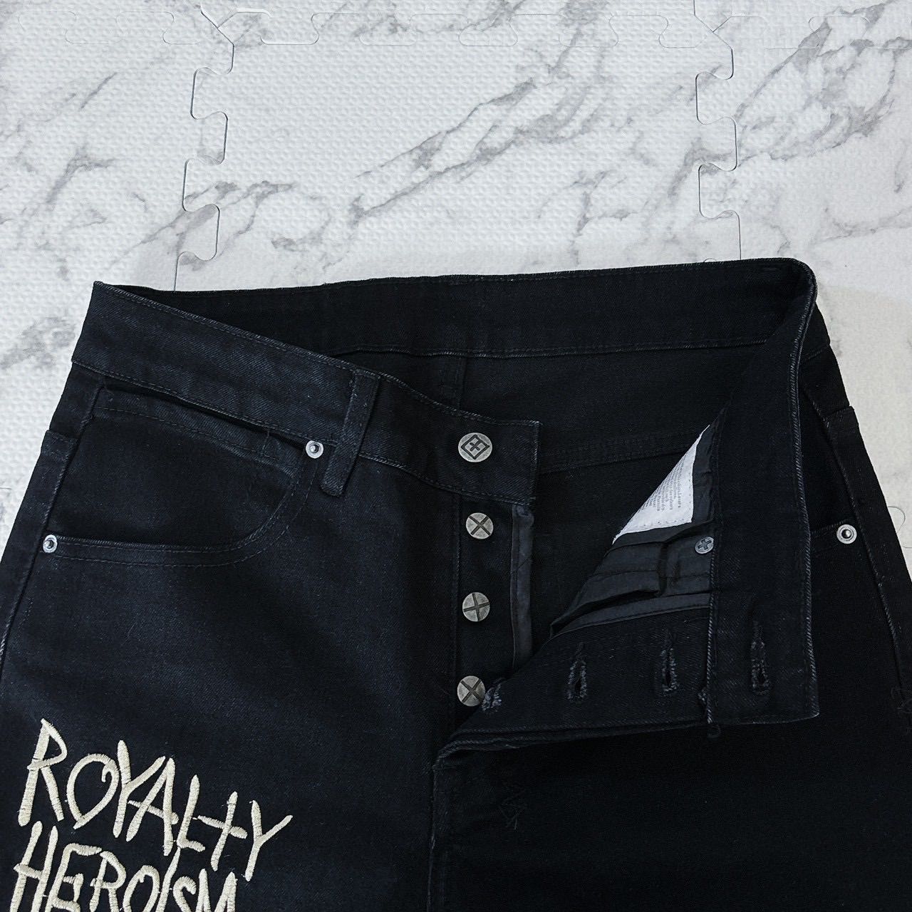 美品】KSUBI スビ VAN WINKLE RETOX BLUE スキニーデニム W29 ROYALTY 