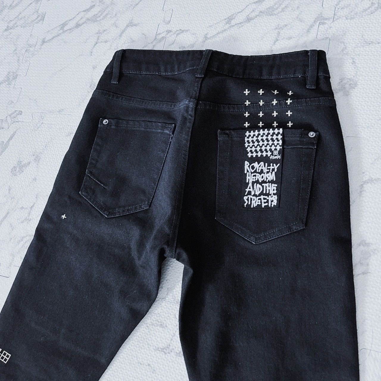 美品】KSUBI スビ VAN WINKLE RETOX BLUE スキニーデニム W29 ROYALTY 