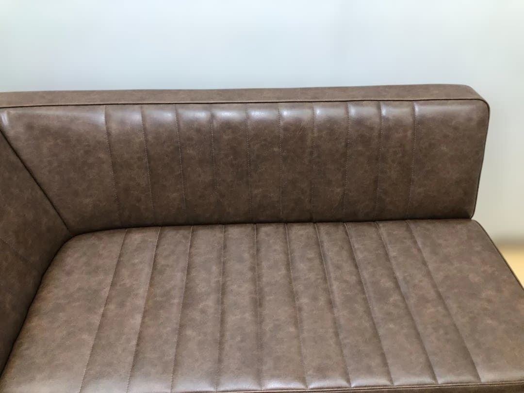 2人掛けソファ レザー調