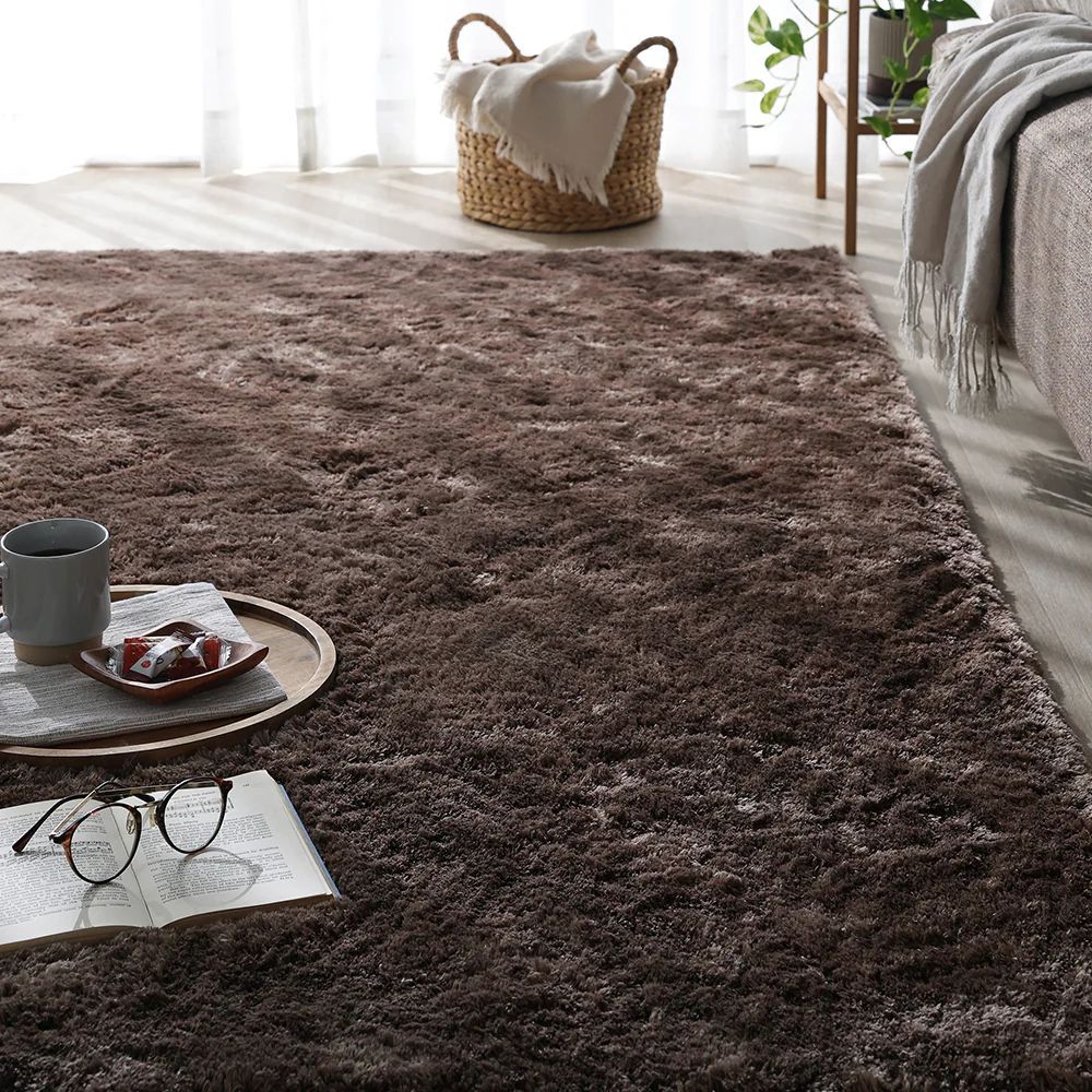 ２０２６年　新発売　濃密　毛足長い　ふわふわ・もこもこ　シャギーラグ　丸ごと洗濯可能　約190×240cmタイプ