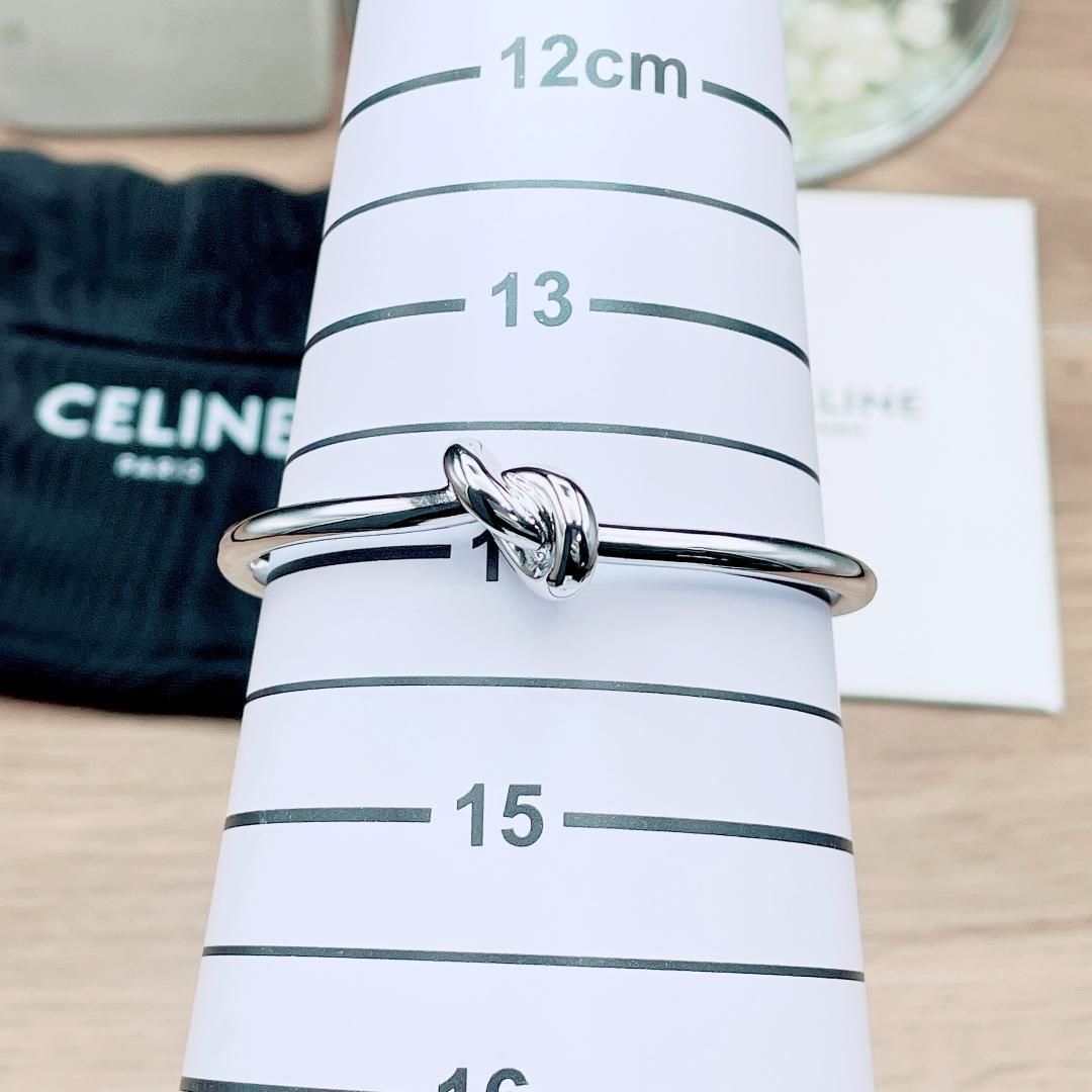 ◇セリーヌ◇新品仕上済 CELINE ノット エクストラシン ブレスレット