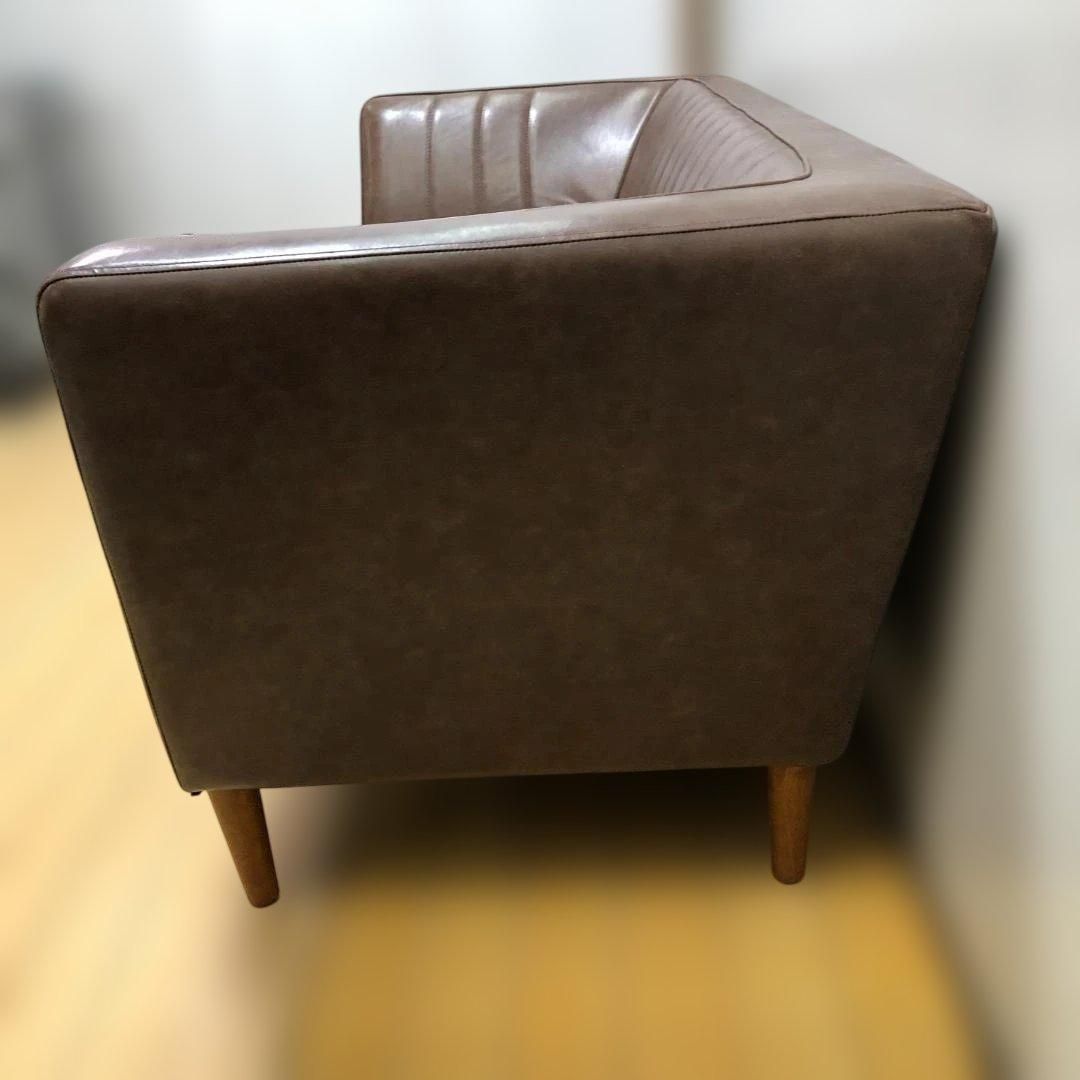 2人掛けソファ レザー調