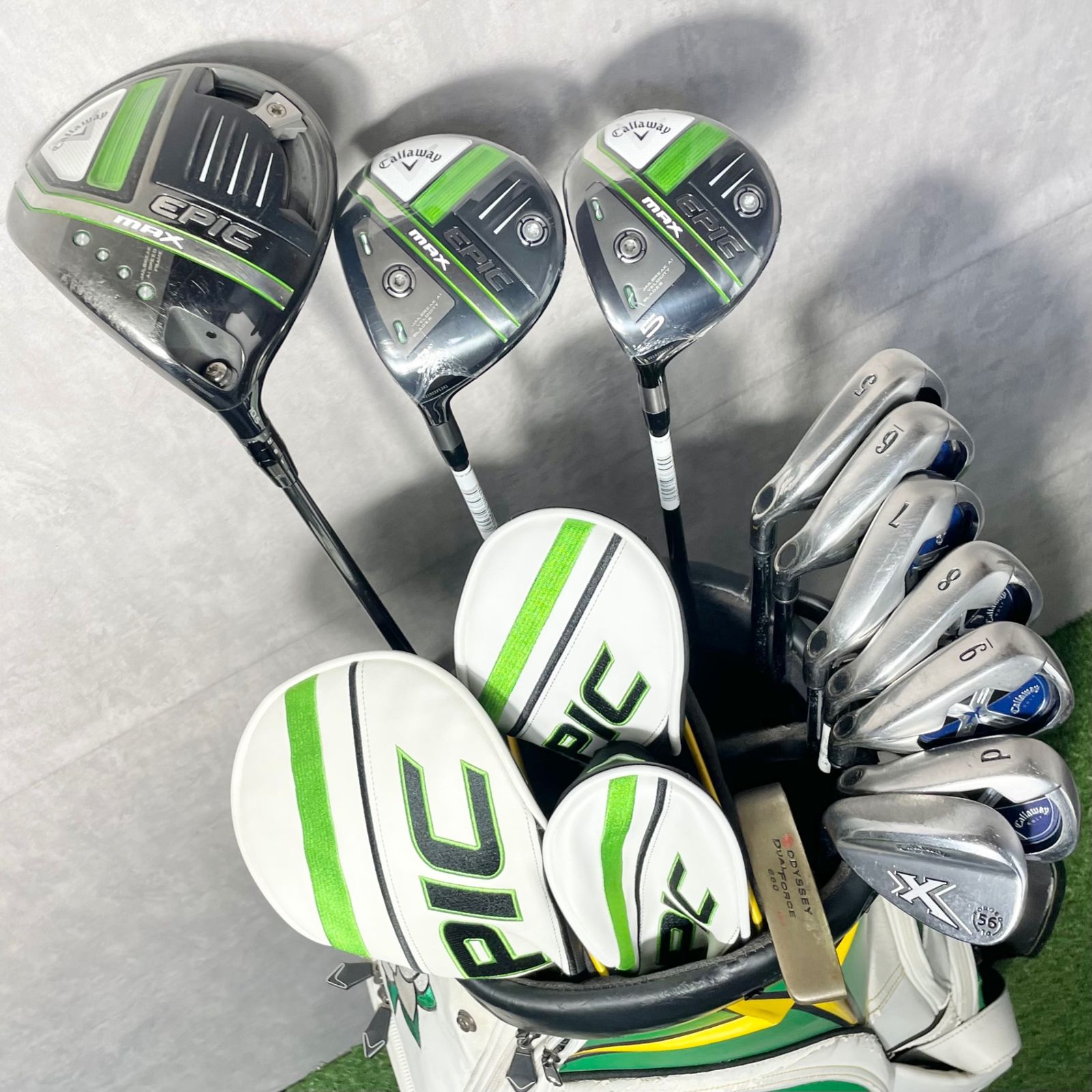 貴重レフティ】Callaway EPIC MAX ゴルフクラブセット 11本 SR メンズ