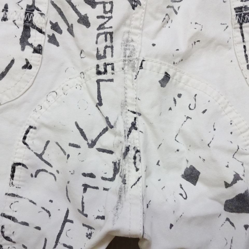 DIESEL ディーゼル 総柄 ペインターパンツ W84cm / W29 / M ホワイト
