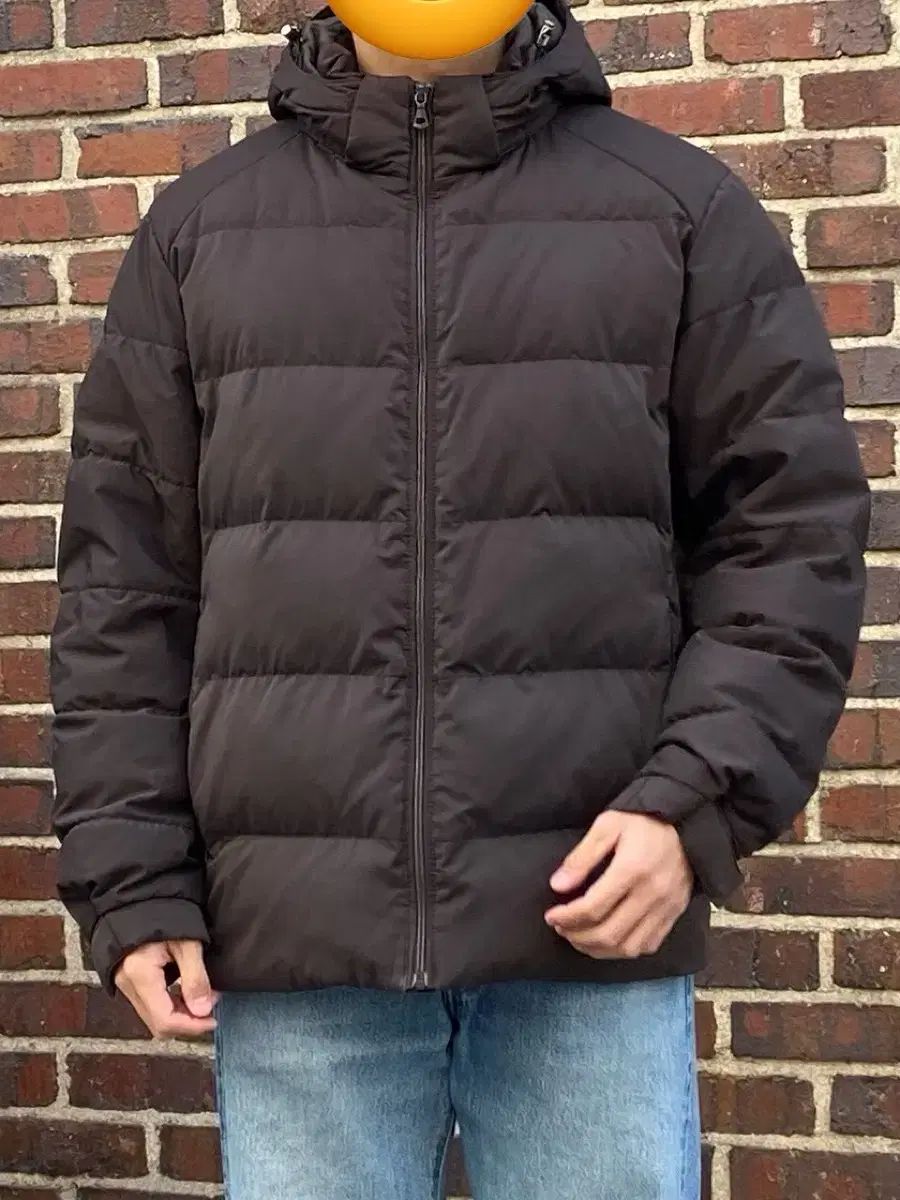 ユニクロ シームレス ダウン DARK BROWN XL - メルカリ