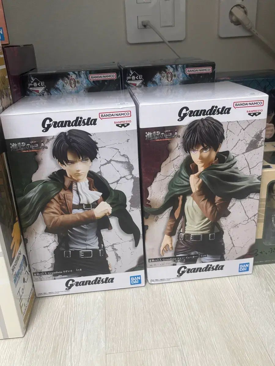 BANDAI Grandista 進撃の巨人 エレン リヴァイ フィギュア