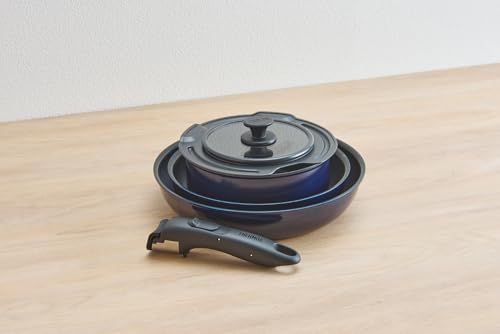  サーモス デュラブルシリーズ 取っ手のとれるフライパン5点セットEA ガス火対応 ディープブルー フライパン 鍋は食洗機対応 KSE 5 A DPBLe その他 キッチン 食器