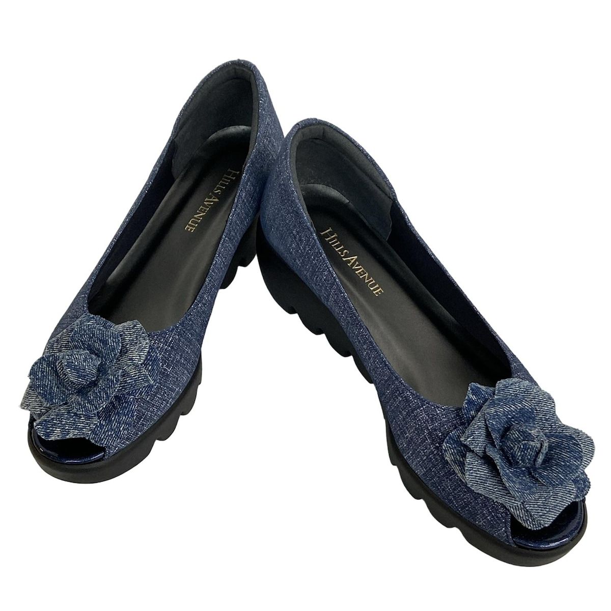 ヒルズアベニュー素敵なフラワーパンプス¥27000からお値下　プーくん専用です Hills Avenue 自由が丘(ヒルズ アベニュー) パンプス 23 レディース美