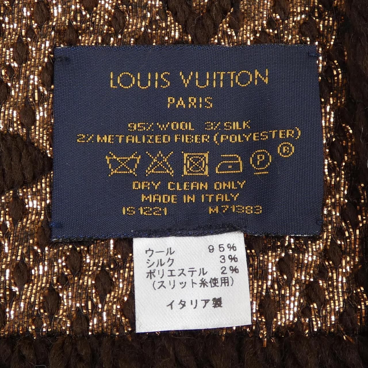 ルイヴィトン LOUIS VUITTON エシャルプ ロゴマニア シャイン M71383