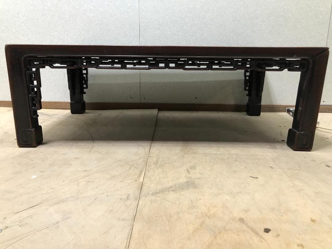 送料無料 昭和レトロ 銘木 欅 座卓 ちゃぶ台 センターテーブル 古家具