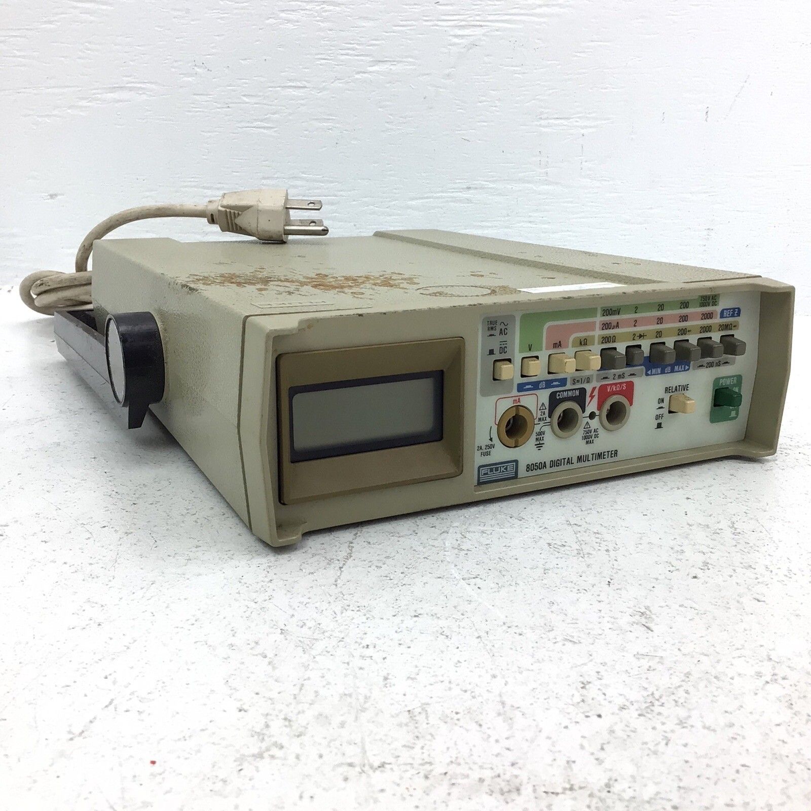 Fluke 8050 A Digital Multimeter Power cord