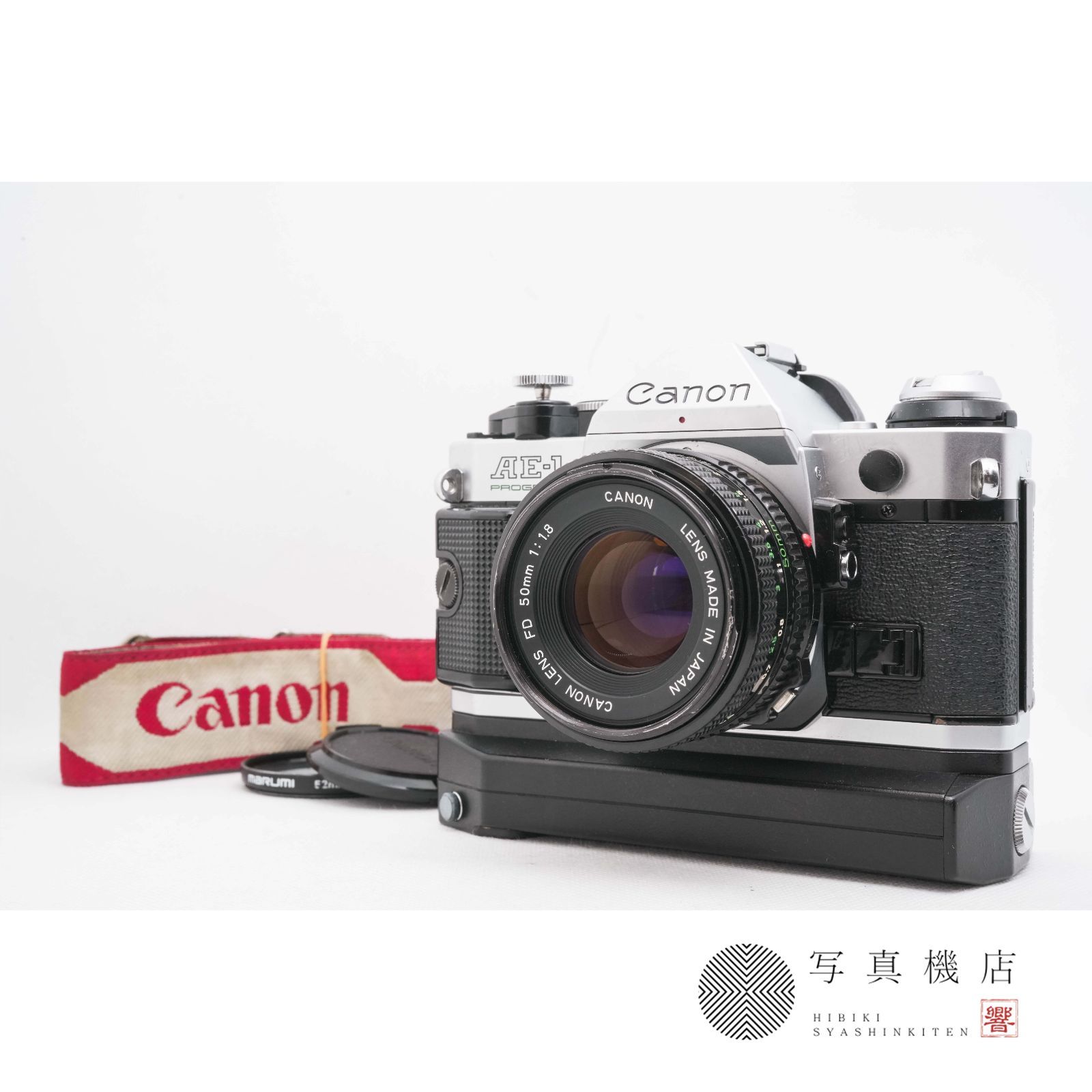美品 Canon AE-1 PROGRAM 35mm Film Camera + Canon NEW FD 50mm f/1.8