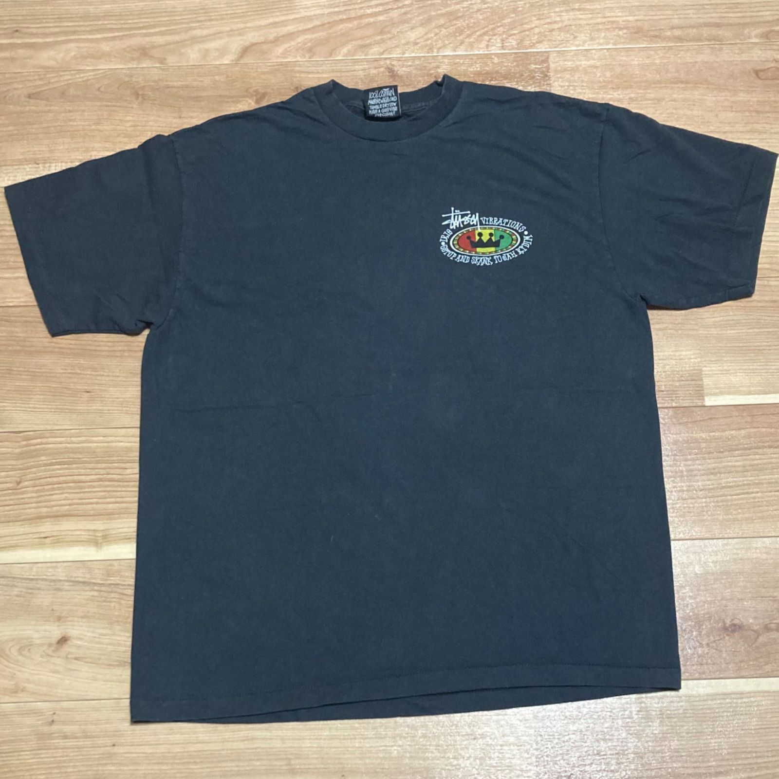 未着用美品 STUSSY Tシャツ ラスタクラウン プリントTシャツ 