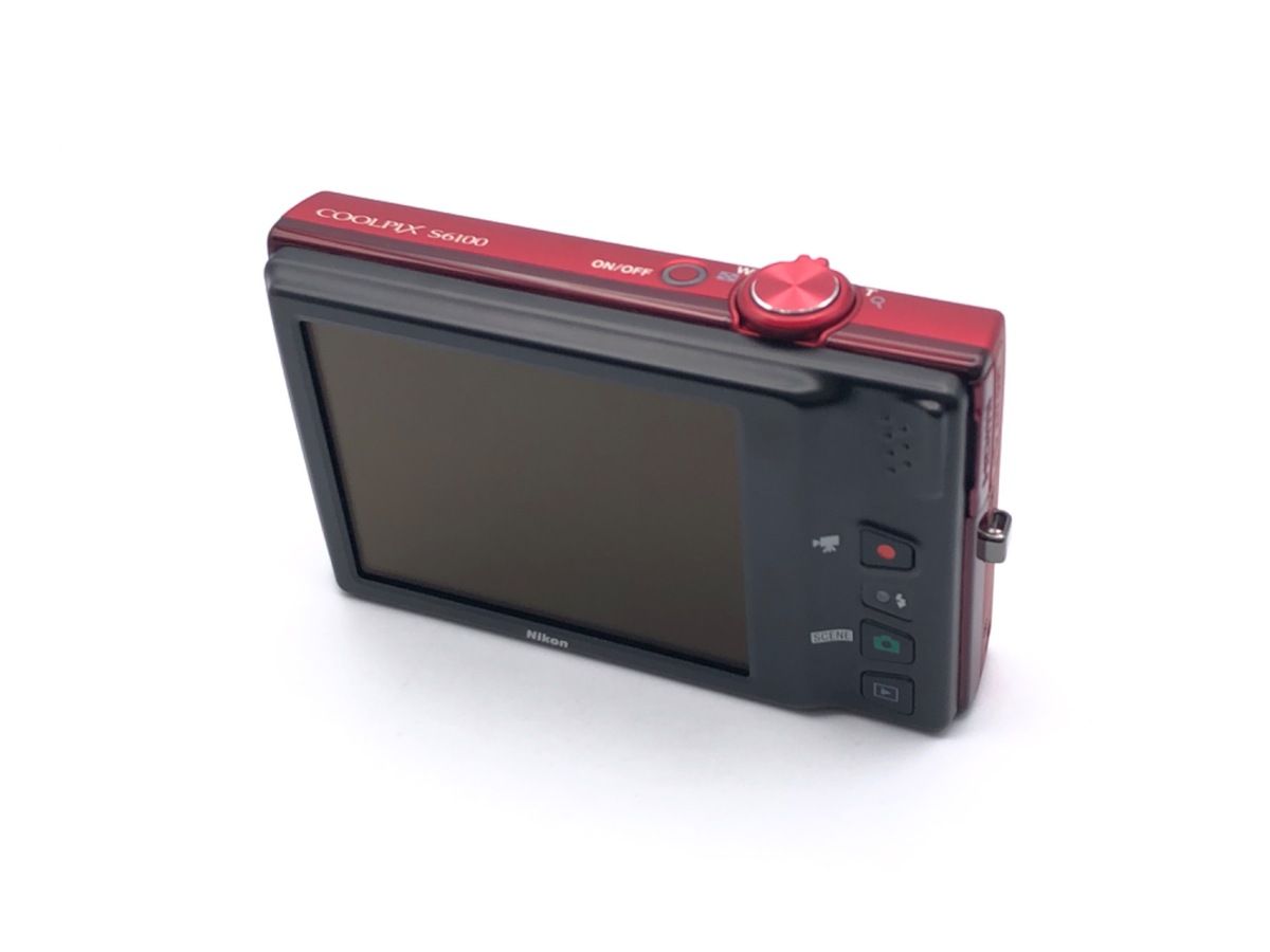 ジャンク・動作品】Nikon COOLPIX S6100 スーパーレッド Nikon Coolpix