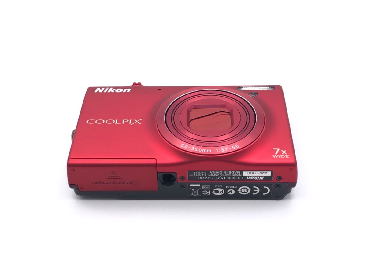 中古】 【並品】 ニコン COOLPIX S6100 スーパーレッド - メルカリ