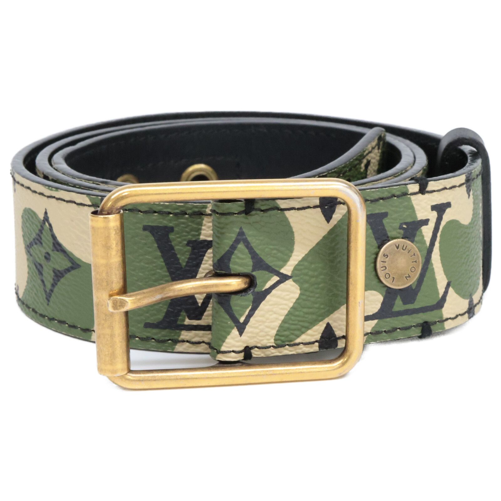 LOUIS VUITTON ルイヴィトン 【美品】M9646U 村上隆 サンチュール モノ