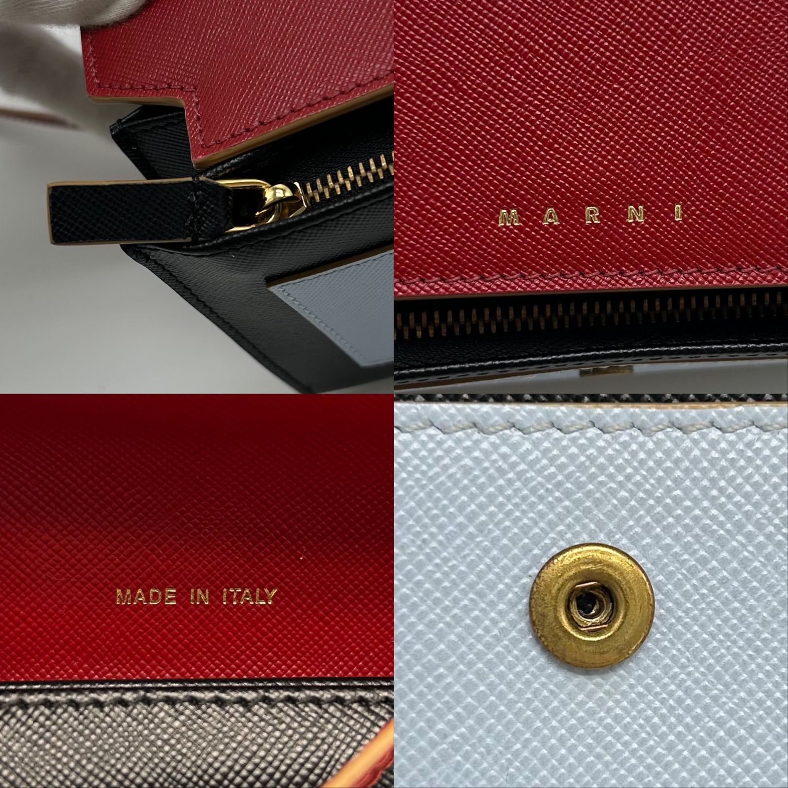 美品 MARNI マルニ ウォレット ショルダーバッグ 財布 小銭 肩掛け 斜 